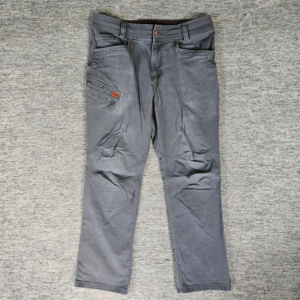 Brunt Men's 32x30 Gray The Torra Pants Work Utility Canvas Carpenter Workwear